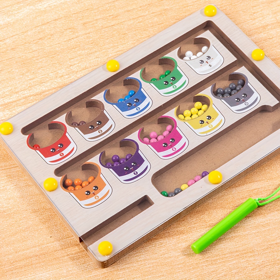 Image of Wooden Bead Maze Writing Counting Training