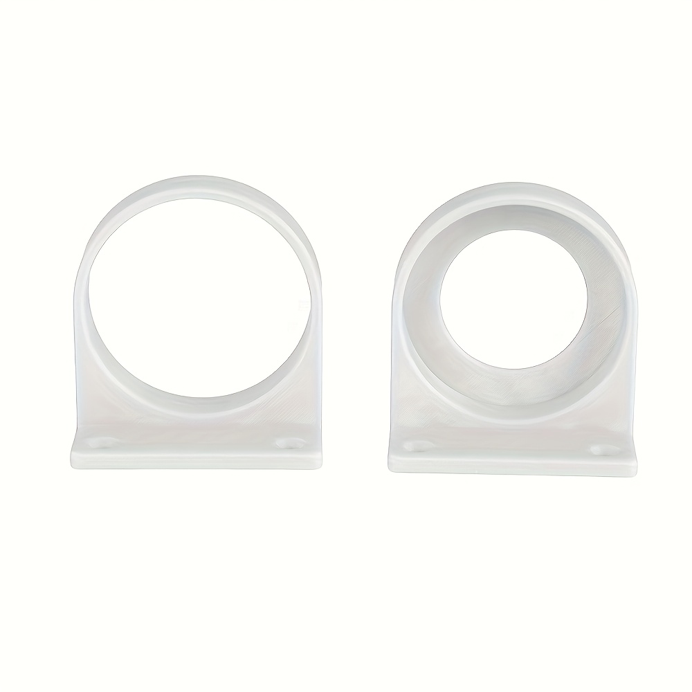 2 White Gas Cylinder Wall-mounted Brackets For Vertical Or Horizontal Installation, Suitable For Garage, Shop, And Home Use