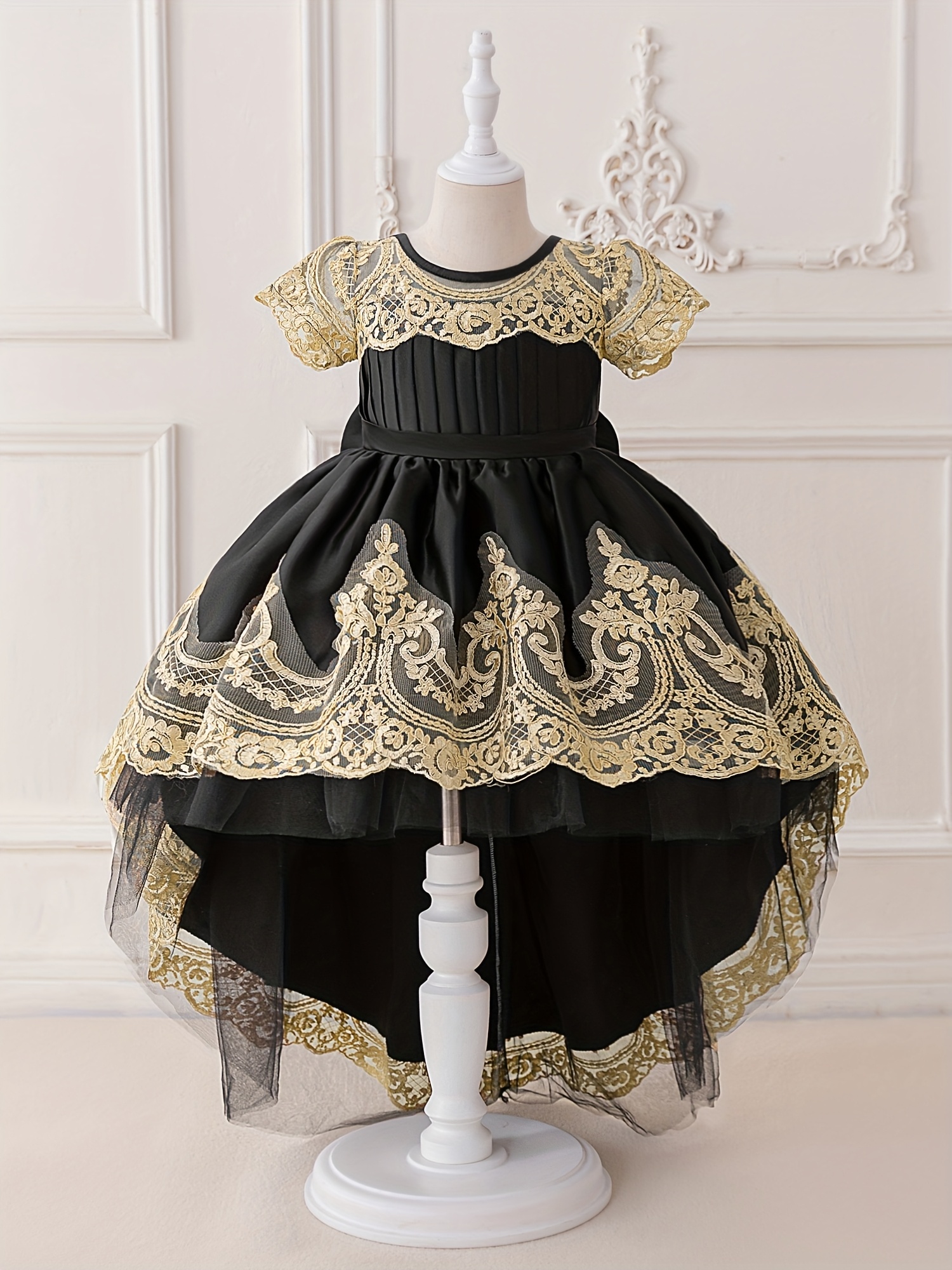 open lace back dress Back In Time Long Sleeve Mini Dress Black