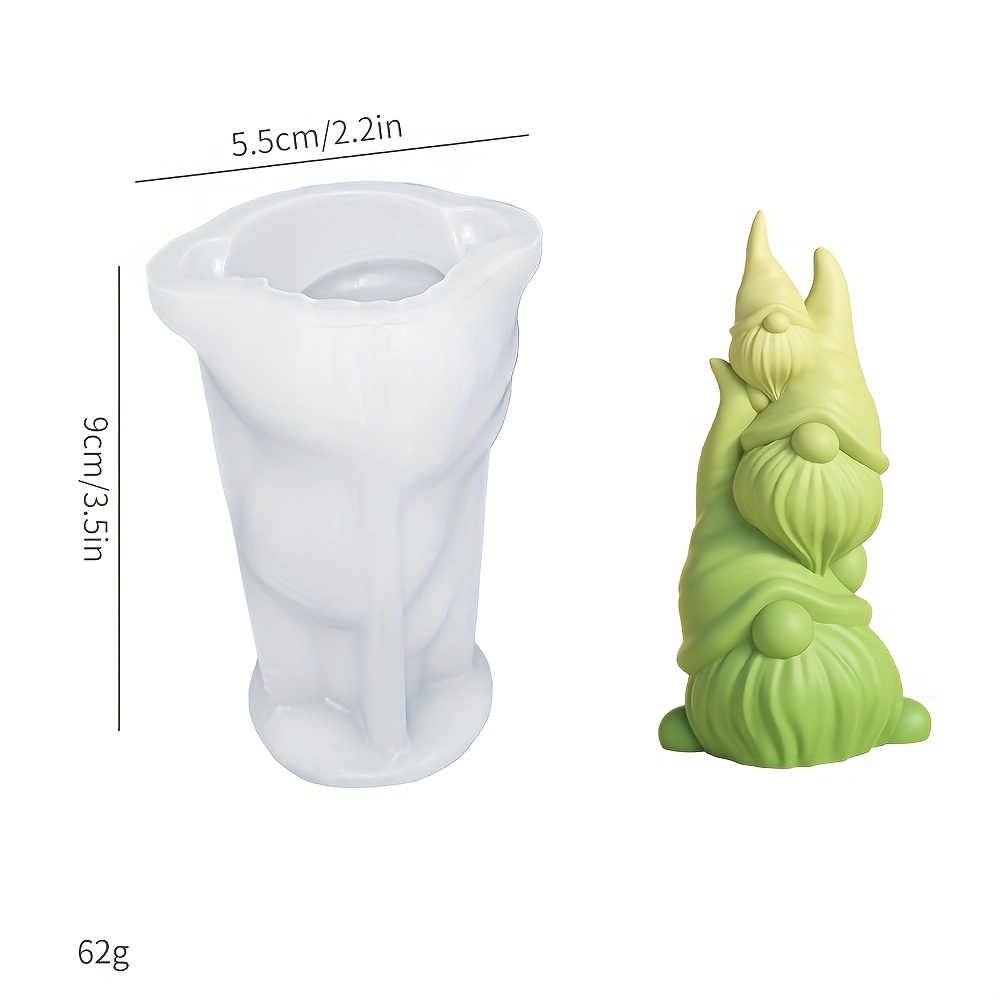 1pc Easter Gnome Elf Silicone Mold Creative Resin Micro Landscape Ornament Animal Plaster Handicraft Mold