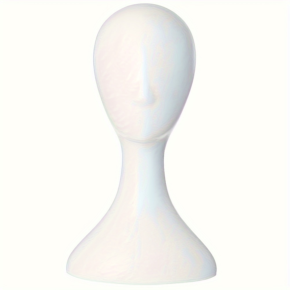 

Adult Mannequin Head For Wig & Hat Display - Non-fading, Styling Practice Model In White, Black, Nude