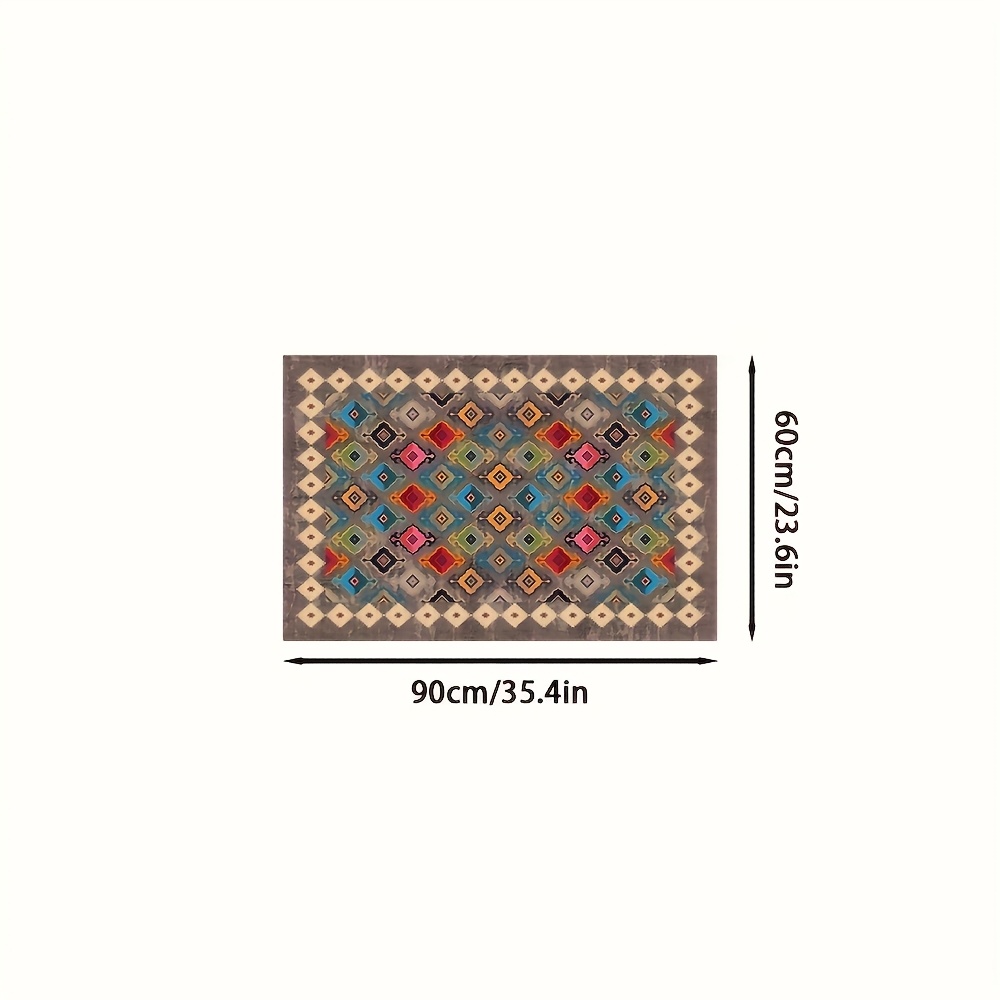 TEMU Moroccan Style Rug, Creative, Simple, Soft, And Washable, Suitable For Living Rooms, Offices, Bedrooms, Home Decor, And Various Other Spaces.