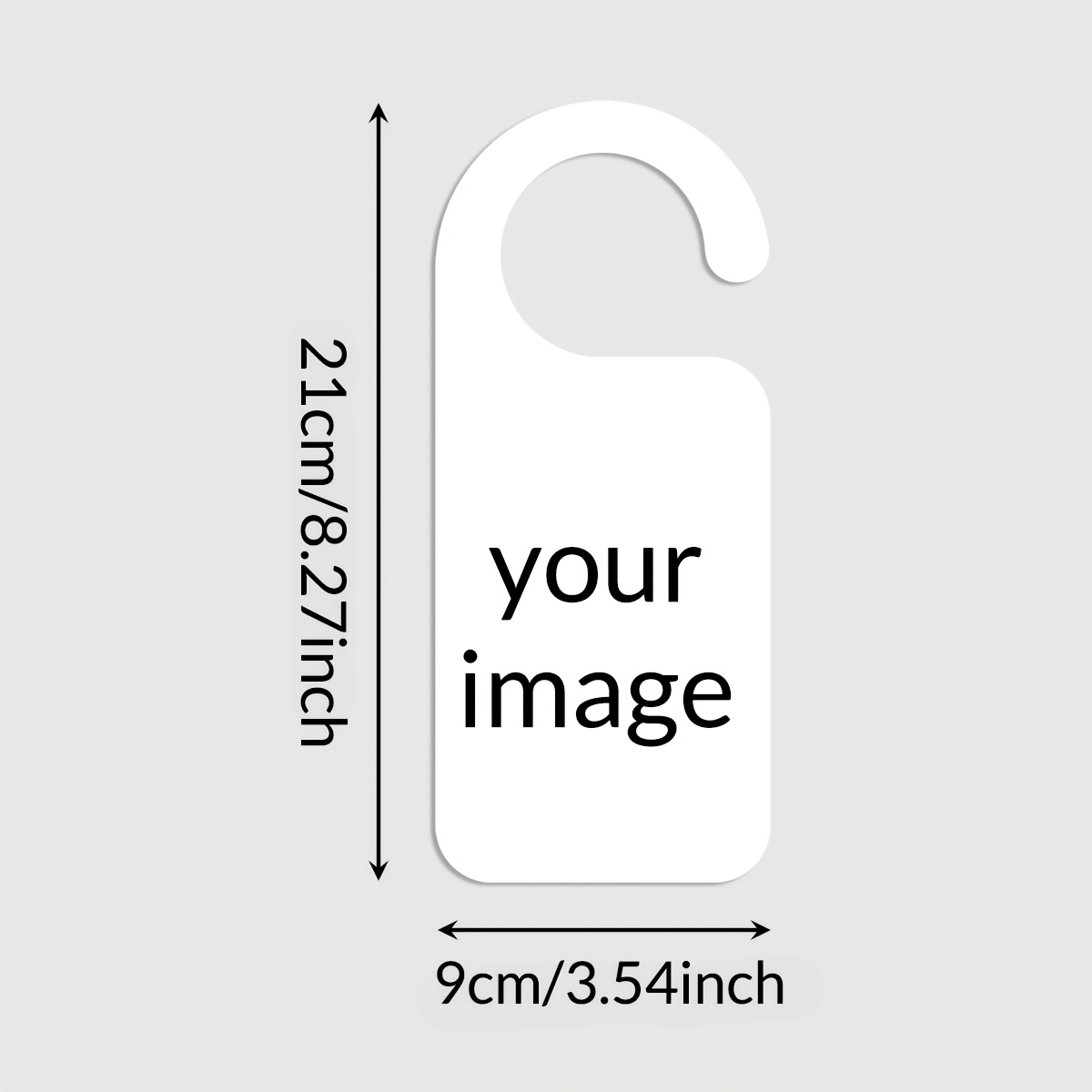 TEMU Custom Personalized Door Sign Suitable For Homes & Businesses - Add /logo & Image, Paper Hanging Sign With Irregular Shape Door Plate,
