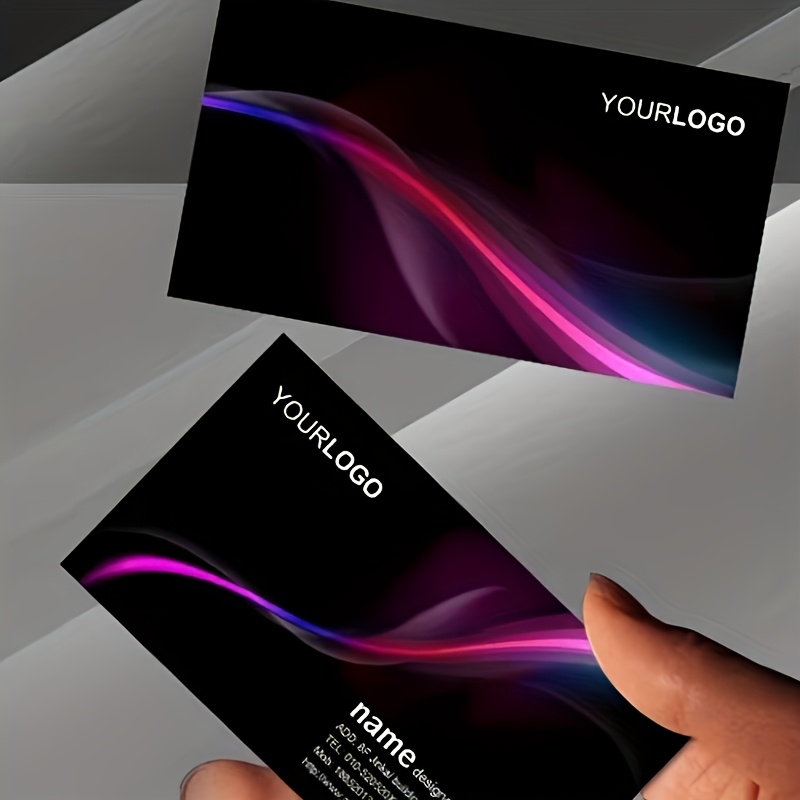 TEMU Custom Luxury Business Cards Made From Artistic Paper, Featuring High-quality Matte End And Personalized Graphic Design