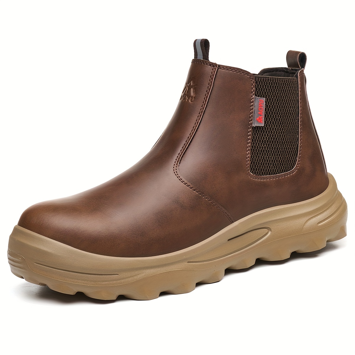 TEMU Men's Work Shoes, Labor Shoes, Work Boots, Comfortable Fabric Insoles, Casual Outdoor Sneakers, Construction Boots