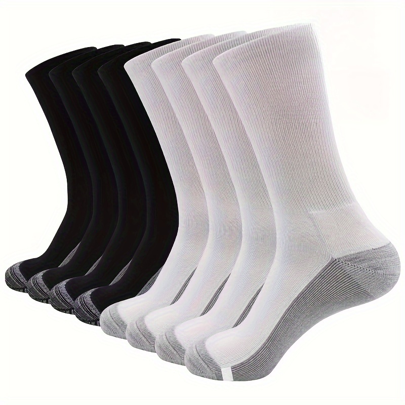 

Comfortable And Breathable Men's Crew Socks With High Rims And Reinforced Toe - Work, , And Outdoor Activities - Suitable For All