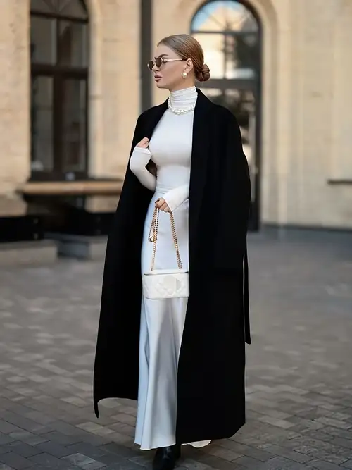 womens long black winter dress coat Black coat,wool coat,women long full length wool jacket warm cozy coat plus size winter coat long sleeve coat dress plus size clothing
