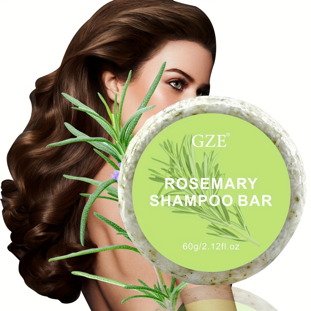 

Rosemary Shampoo Bar, Hair Care Shampoo Soap With Rice Protein, Jojoba, Castor Oil Extract, Strengthens Hair, Hair Care Shampoo Bar