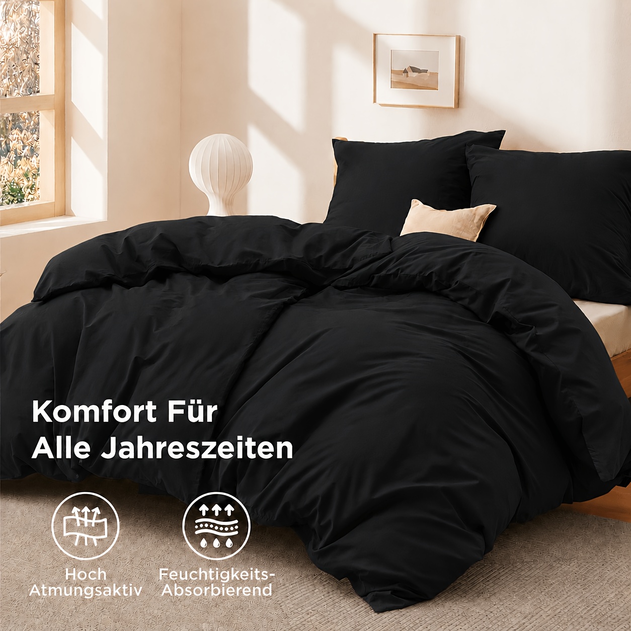TEMU 2pcs Or 3pcs Solid Color Duvet Cover Set, Soft Lightweight Bedding With Pillowcase, Breathable Summer Friendly Quilt Cover, All Season Bed For