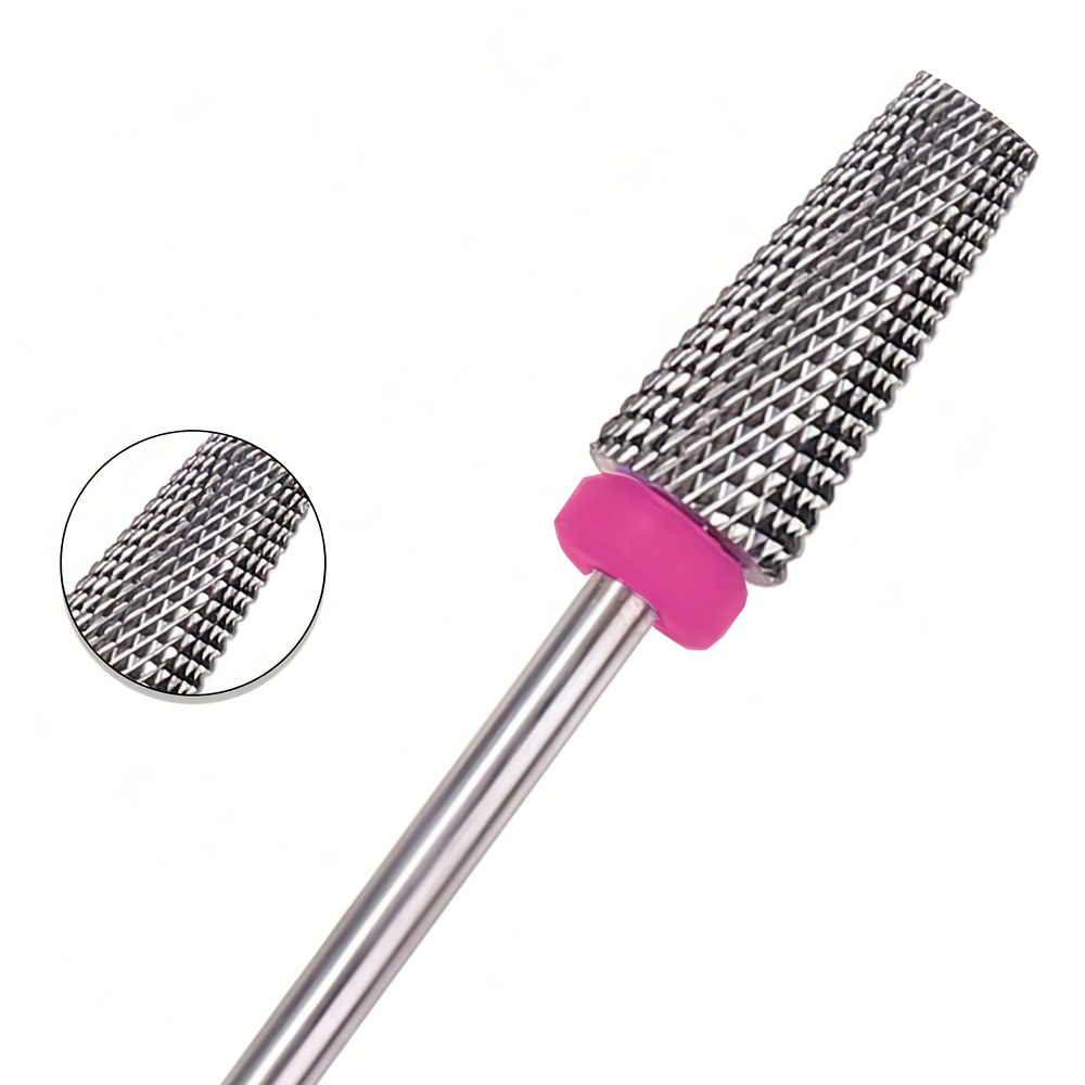 Nail Drill Bit Professional Cross Tapered Nail Bits 3/32" 2 Way Electric File Nail Drill Accessories Manicure Gel Polish Removal Tool