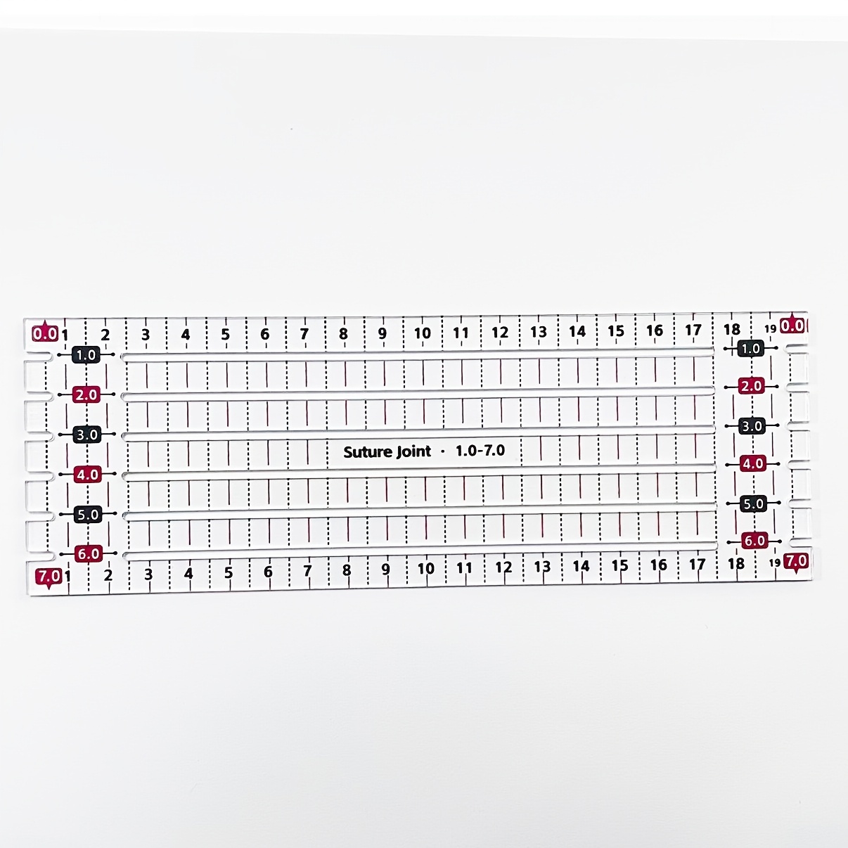 Merilno orodje za šivanje v centimetrih, šivalno ravnilo, ravnilo za rezanje patchworka, DIY, lahko, natančno