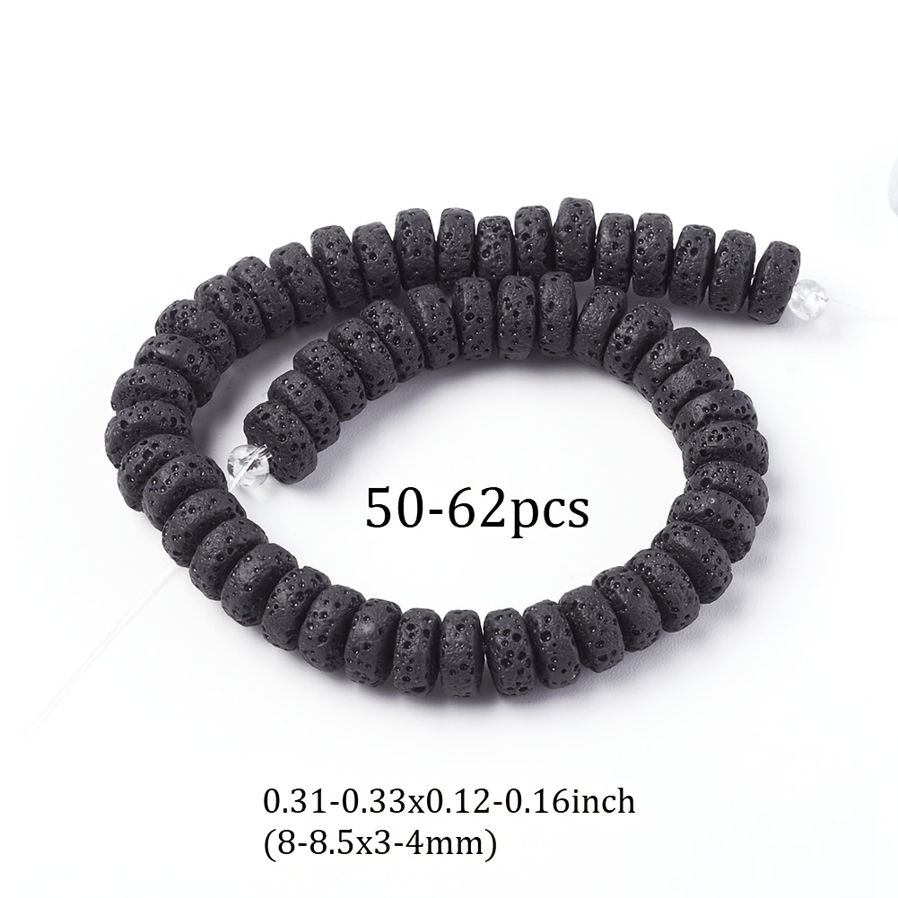 Random Natural Stone Flat Round Beads for Crafting