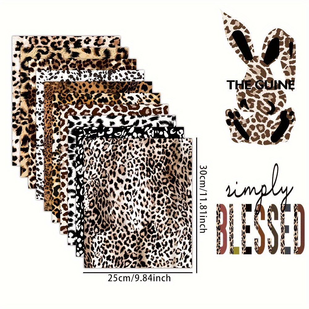 Textured Heat Transfer Vinyl - 10 Sheets 25 Cm X 30 Cm T-shirt Tote Bag Hat Pants Iron On Stickers Pattern Lettering Film