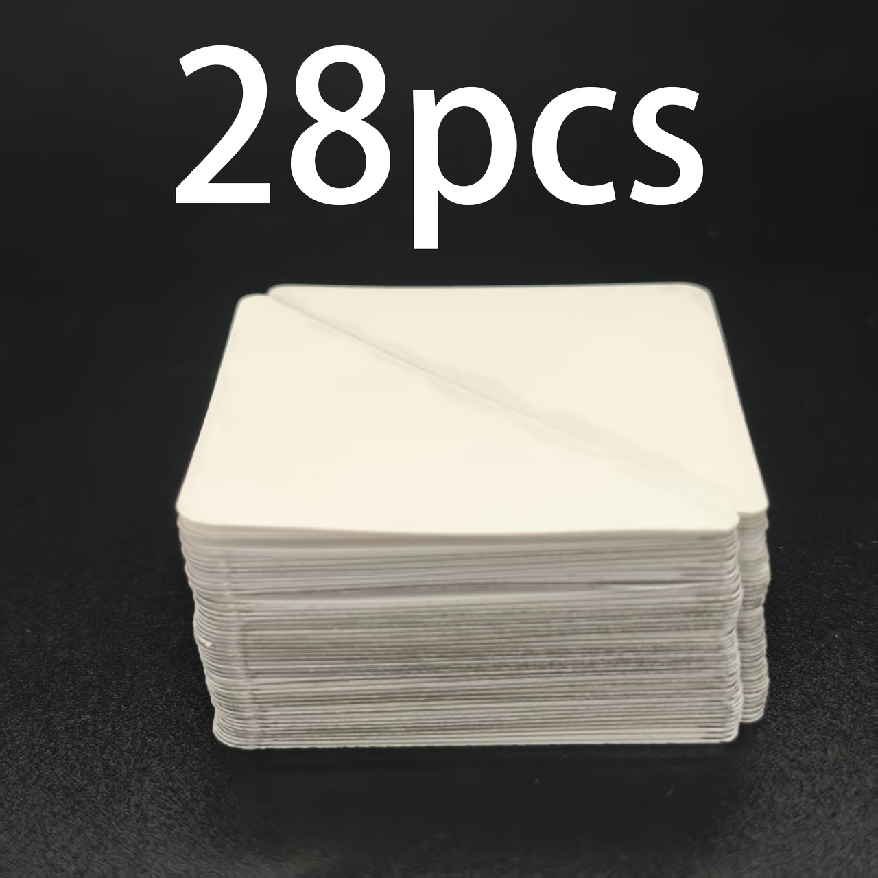 TEMU 28pcs Men's Shirt Collar Clips Stickers, Anti-wrinkle Collar Clips, Instant Peel Plastic Collar Anti-bending Edge Stickers, Suitable For Shirts