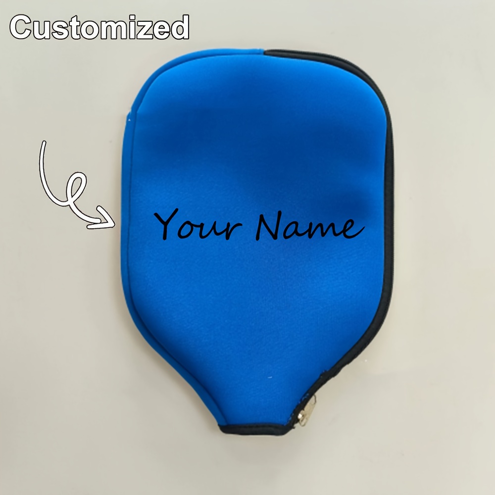 TEMU 1 Custom Pickleball Paddle Case - Personalized Name/text/logo, Multiple Colors, Self- Label, Durable Protective Shell, Ideal