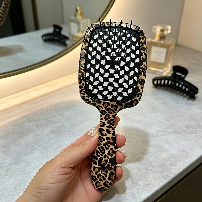 TEMU 1 pièce Peigne à double pour cheveux mouillés/ - Peigne volumisant, démêlant et avec grille de massage, convient aux cheveux mouillés/, coiffage