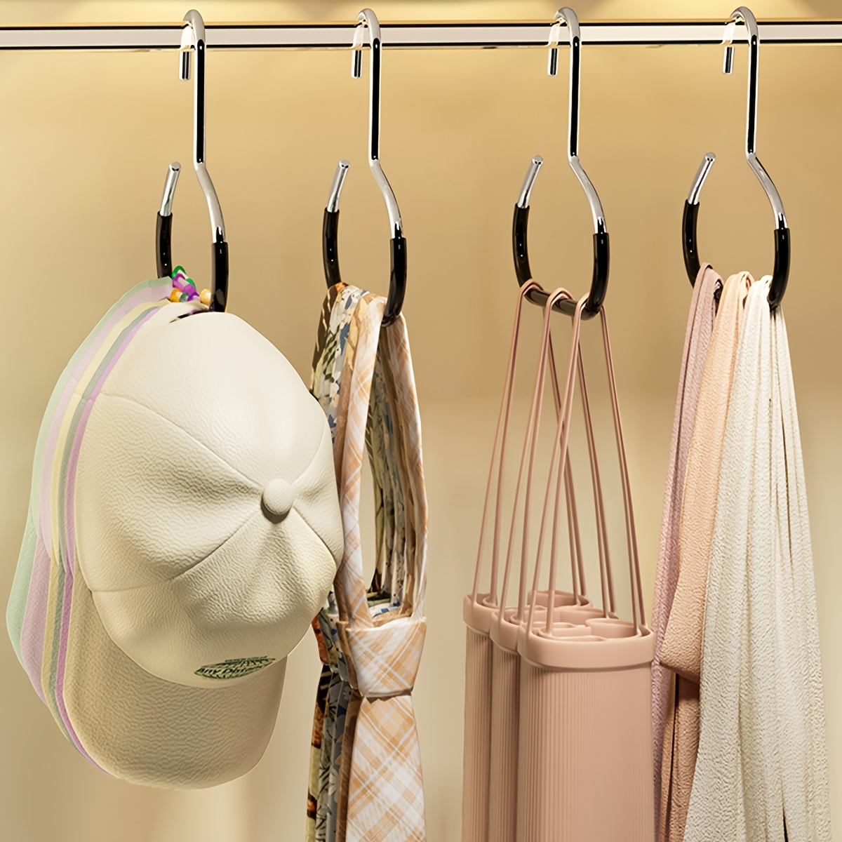metal hat organizer closet – portable hanging storage rack Temu