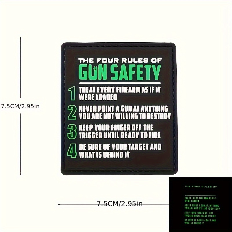 Image of A Set Of Durable Patches Featuring Safety , Suitable For Backpacks, Clothing, Helmet Badges, And Outdoor Gear - 3dpvc Magic Tape Arm Patches