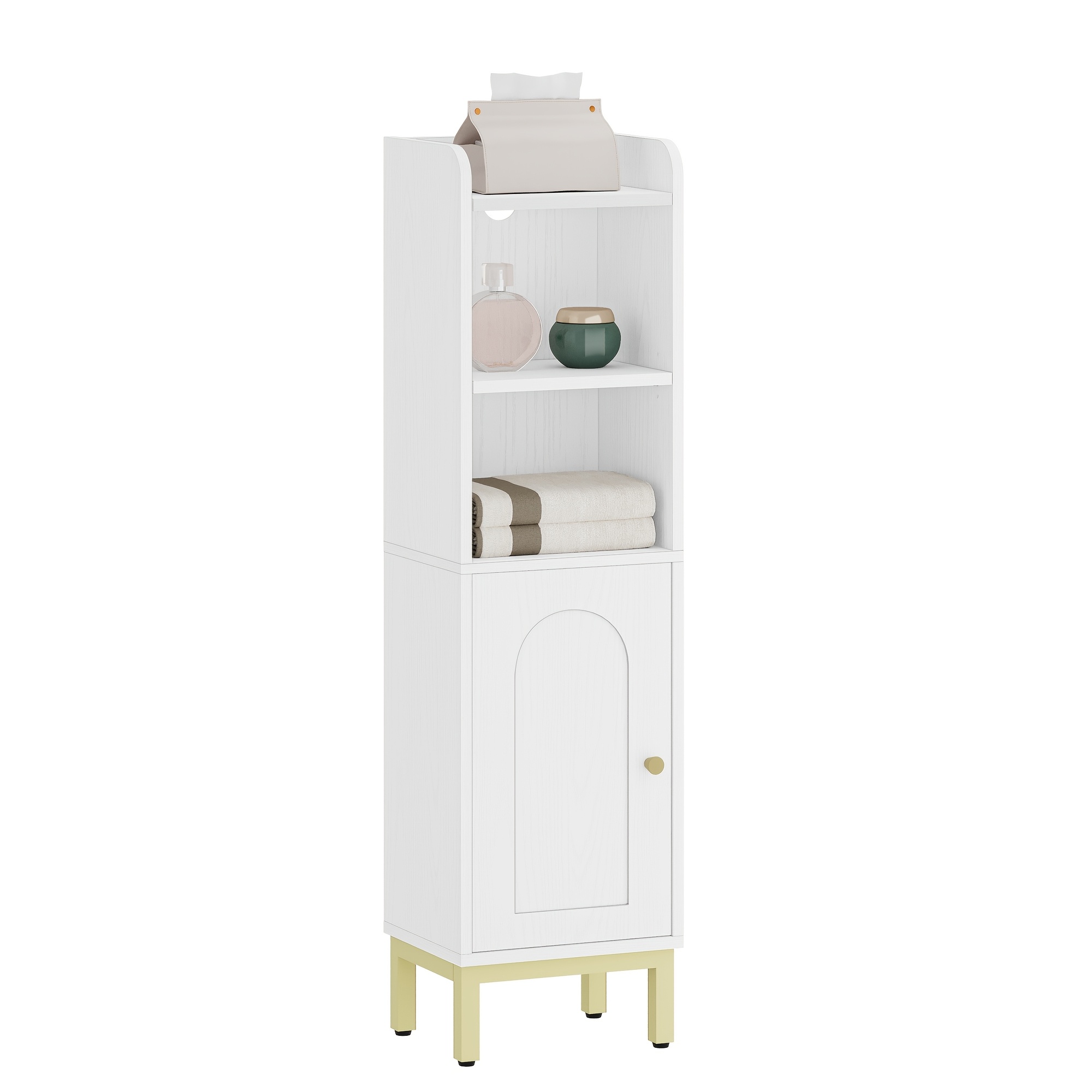 TEMU Armadietto da Bagno, Guardaroba Igienico, Mobile Bagno, Mensola per Bagno, Mensola Regolabile, Risparmio per Stanze Piccole, Facile Montaggio,