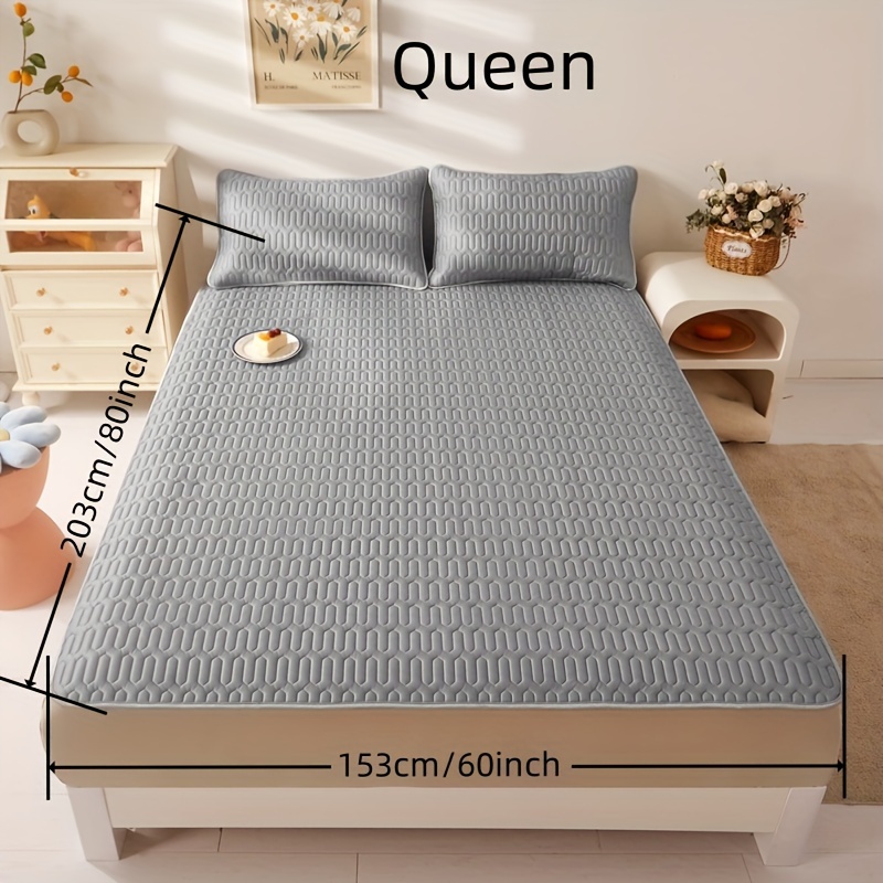 3pcs   cool latex mat latex mat 1 pillowcase 2 no core breathable soft solid color mattress set bedroom dormitory hotel bedding set 3