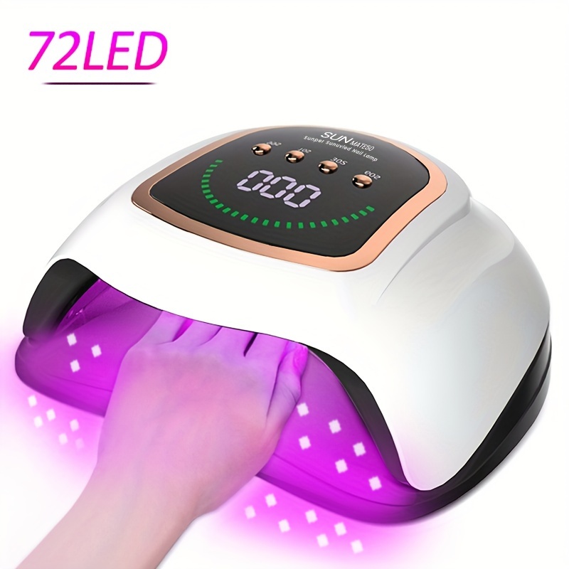 

Uv Light For Nails With 72 Beads Uv Led Nail Lamp For Gel Polish Fast Nail Dryer With Automatic Sensor Red Led Nail Light
