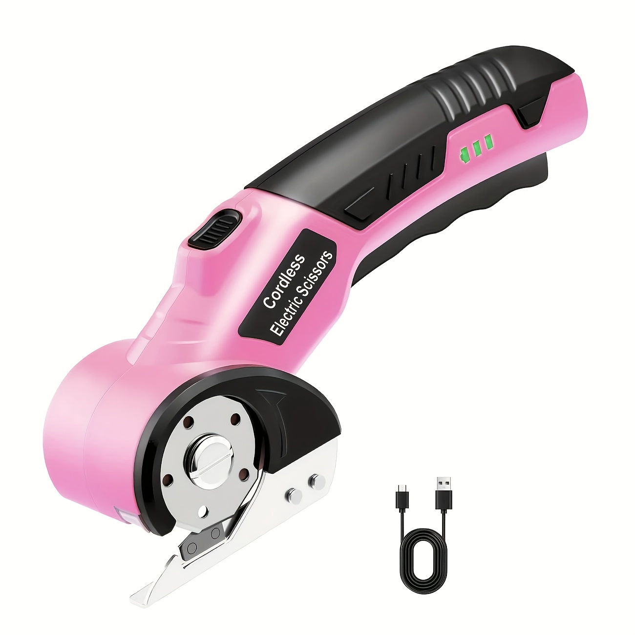 rechargeable cordless scissors with automatic fabric cutting system for precise cutting of clothing cardboard carpeting faux leather   tool perfect gift  