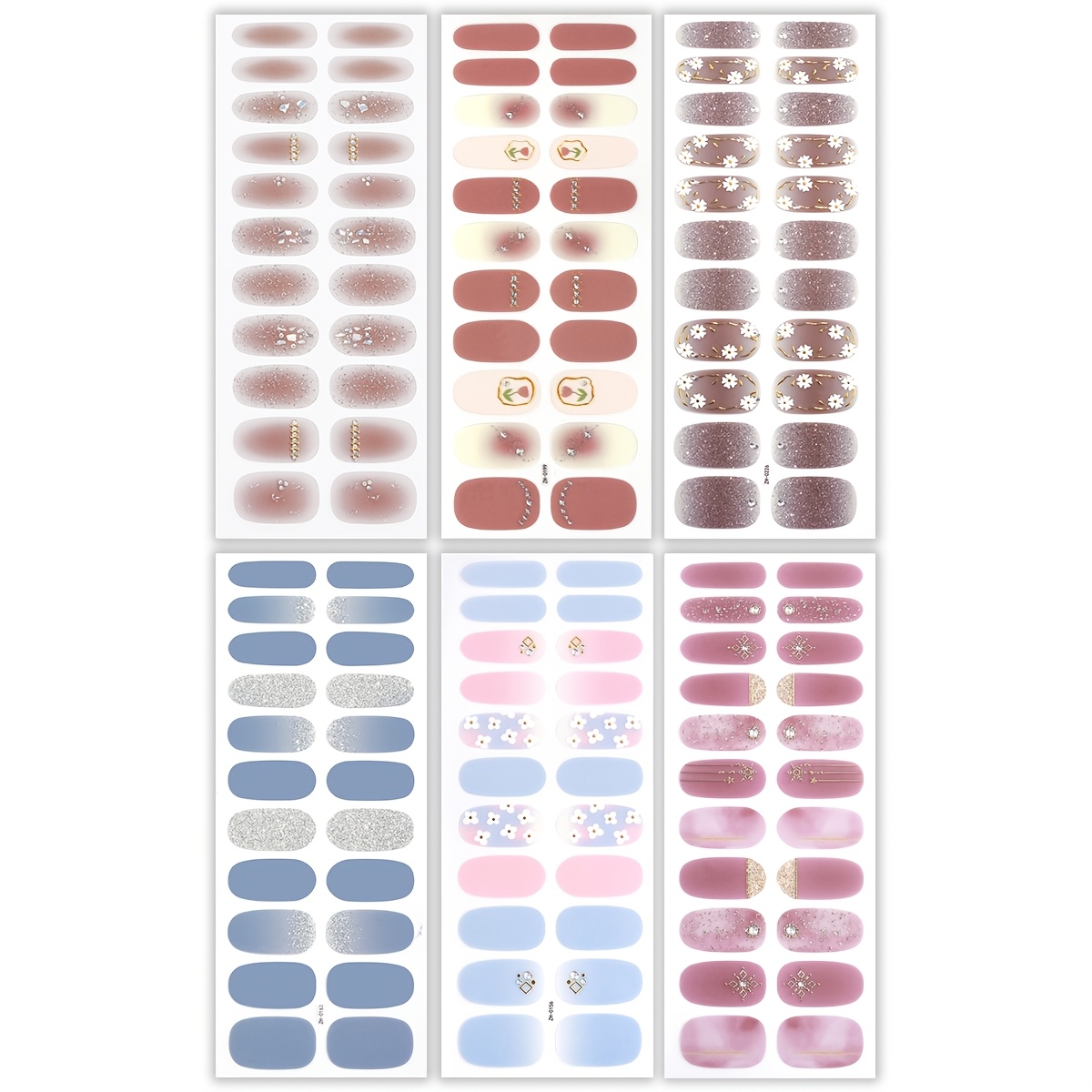 Image of 132pcs Leopard Nail Polish Strips Marbling Self-adhesive Full Cover Nail Polish Stickers With Nail File Long Lasting Nail Stickers For Women And Daily Dating Use Manicure Decoration Diy Nail Art