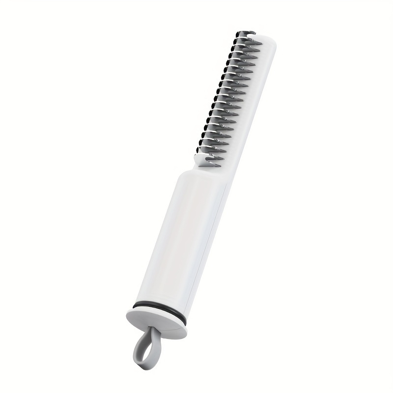 Image of Ergonomic Pet Grooming Comb - Detangles & Desheds Dog Fur, Ideal For Teddy & Golden Retrievers, Durable Pe Material, Dog Grooming