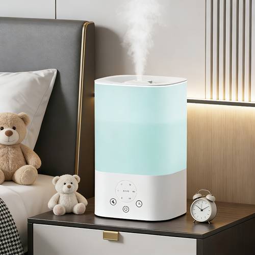 cool mist humidifier with night light and essential oil diffuser 2 4 6h timer multi color adjustable mist 3 2l large tank low water level alert top water filling design ideal for bedroom and home decor office
