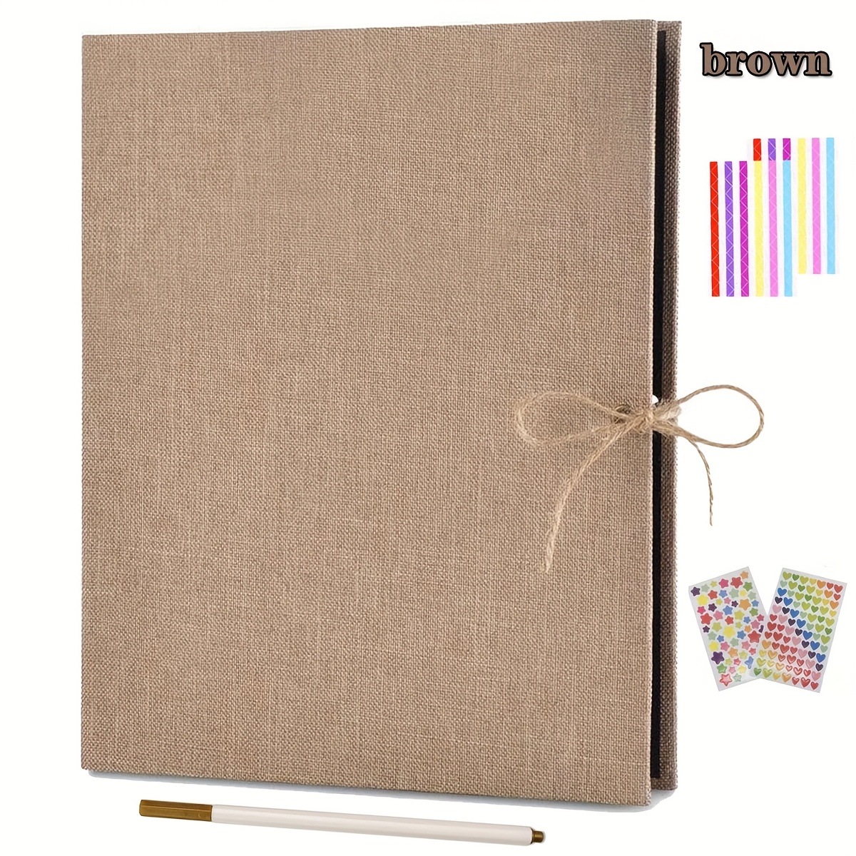E-shop Fotoalbum 60 Seiten Leinen- Album für 3X5 4X6 5X7 6X8 Bilder, 11X8.3 Zoll Fotoalbum für Muttertag Geburtstagsgeschenke Weihnachtsjubiläum