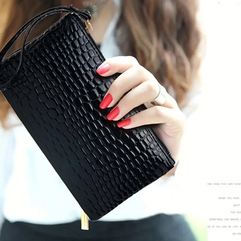 Crocodile Card Wallets For Women Coin Purse Designer Luxury Bag Small ...