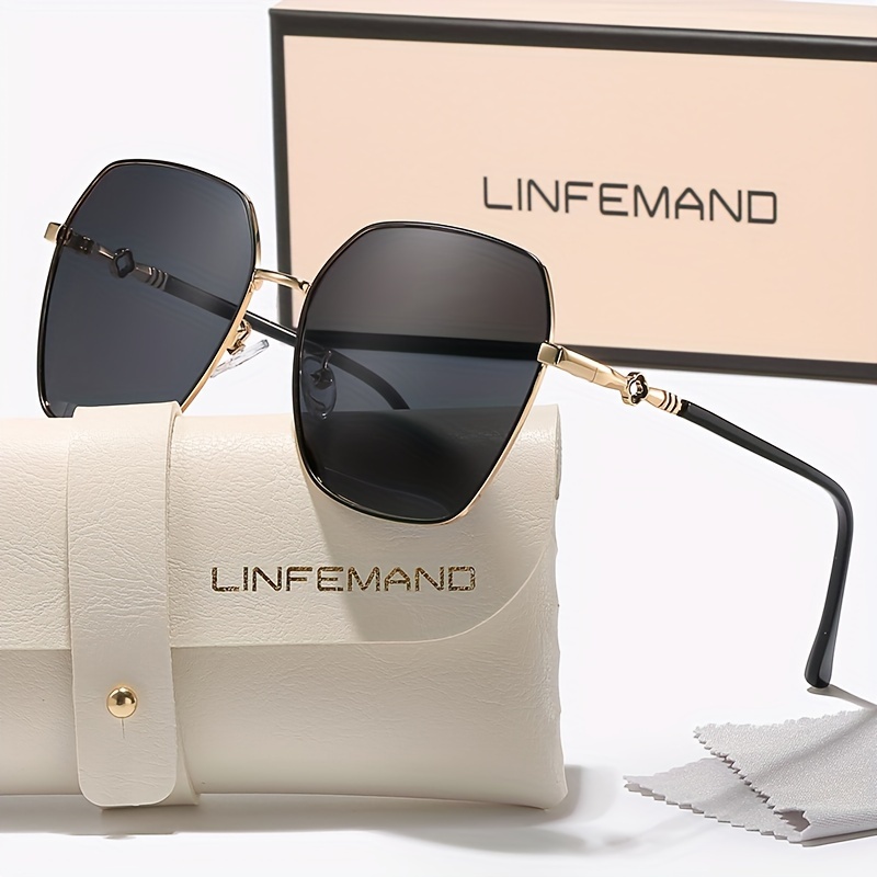 linfeman vintage metal frame with carved design anti glare shades for driving and festival gifts Product details 5