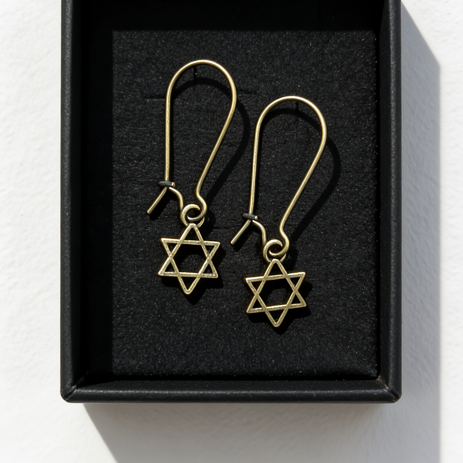 Mysterious Hexagram Guardian Drop Earrings — Unique Gift for Her