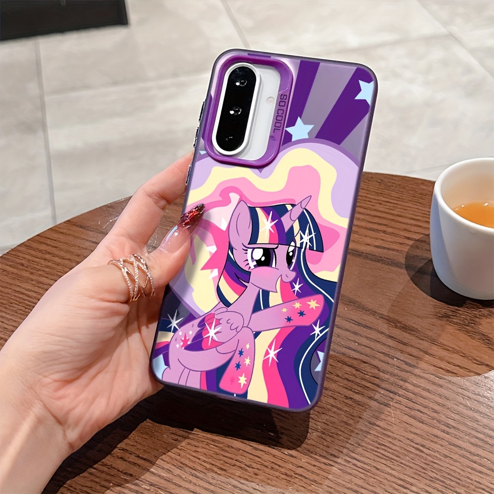 TEMU Cartoon Cute Purple Pony Phone Case Suitable For Xiaomi Redmi Note 11, 12, 12s, 13 Pro Plus, 10c, 12c, 13c, A1, A2, A5, K60 Ultra 4g, 15g -