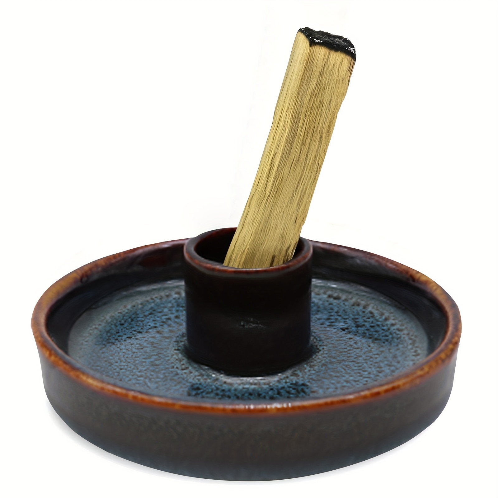  Soporte de Palo Santo, soporte para palitos de palo, quemador  de palo, soporte de cerámica para Palo Santo (blanco perla) : Hogar y Cocina