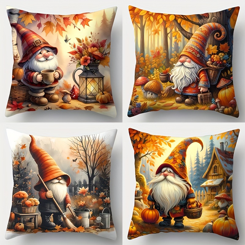 

4pcs Pillowcase Pillowcase Waist Pillowcase 17.7*17.7inch Pillowcase Suitable For Sofa Decoration Bedroom No