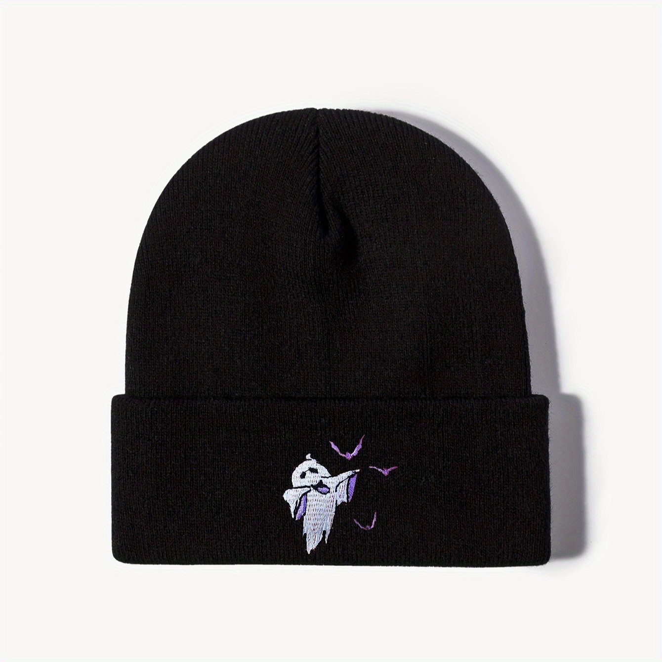 TEMU A Thick Beanie With Embroidered Design, Suitable For Men And Women, Perfect For Outdoor . This Trendy And Stylish Cap Without A Brim Is An Ideal
