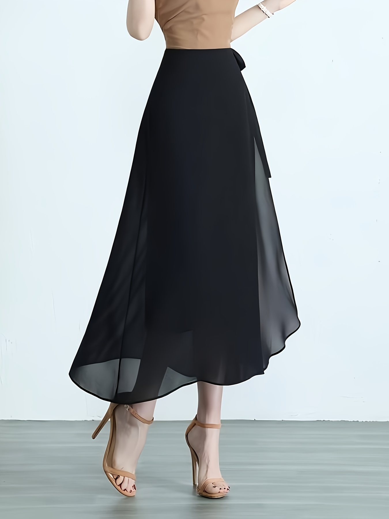 lace skirt chiffon skirt women thin high waist Temu Australia