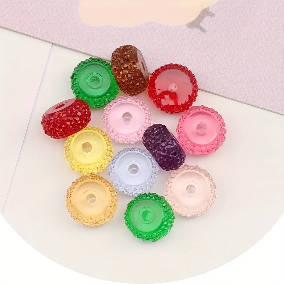 

20pcs Random Mix Transparent Colorful Acrylic Cylinder Shaped Spacer Loose Beads For Jewelry Making Diy Handmade Special Necklace Bracelets Key Chain Beaded Pen Decors Accessories