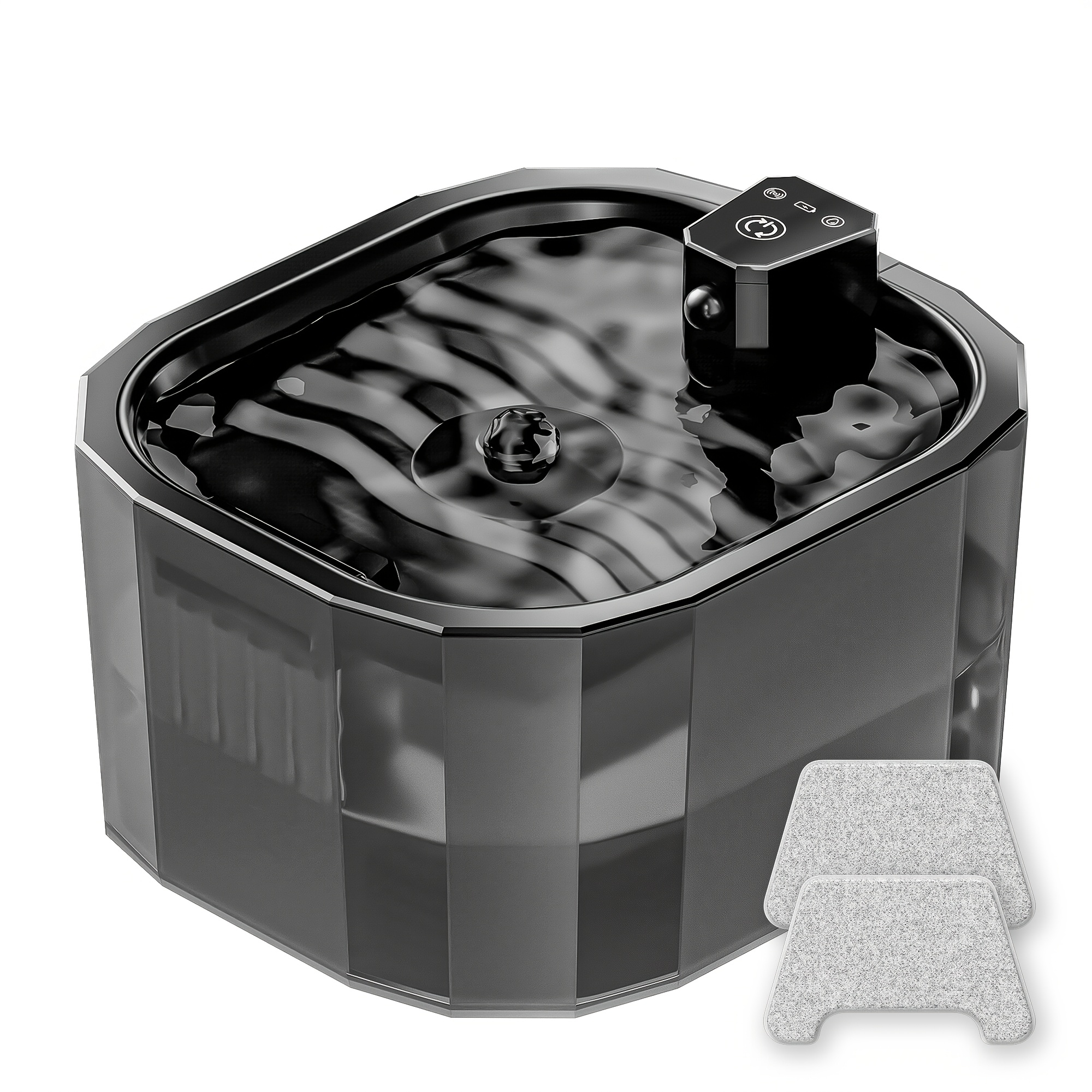 Image of 1.5l Cat Water Fountain With A Movable Sensor, Quiet Fountain Design, Usb Rechargeable 2200mah, Suitable For Cats
