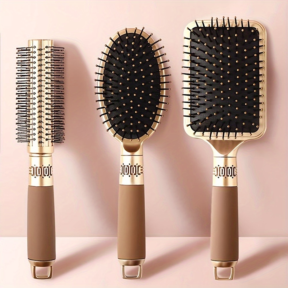 

Peigne de massage à tête de brosse à , peigne anti-statique portable, brosse ronde, adapté à tous les types de cheveux