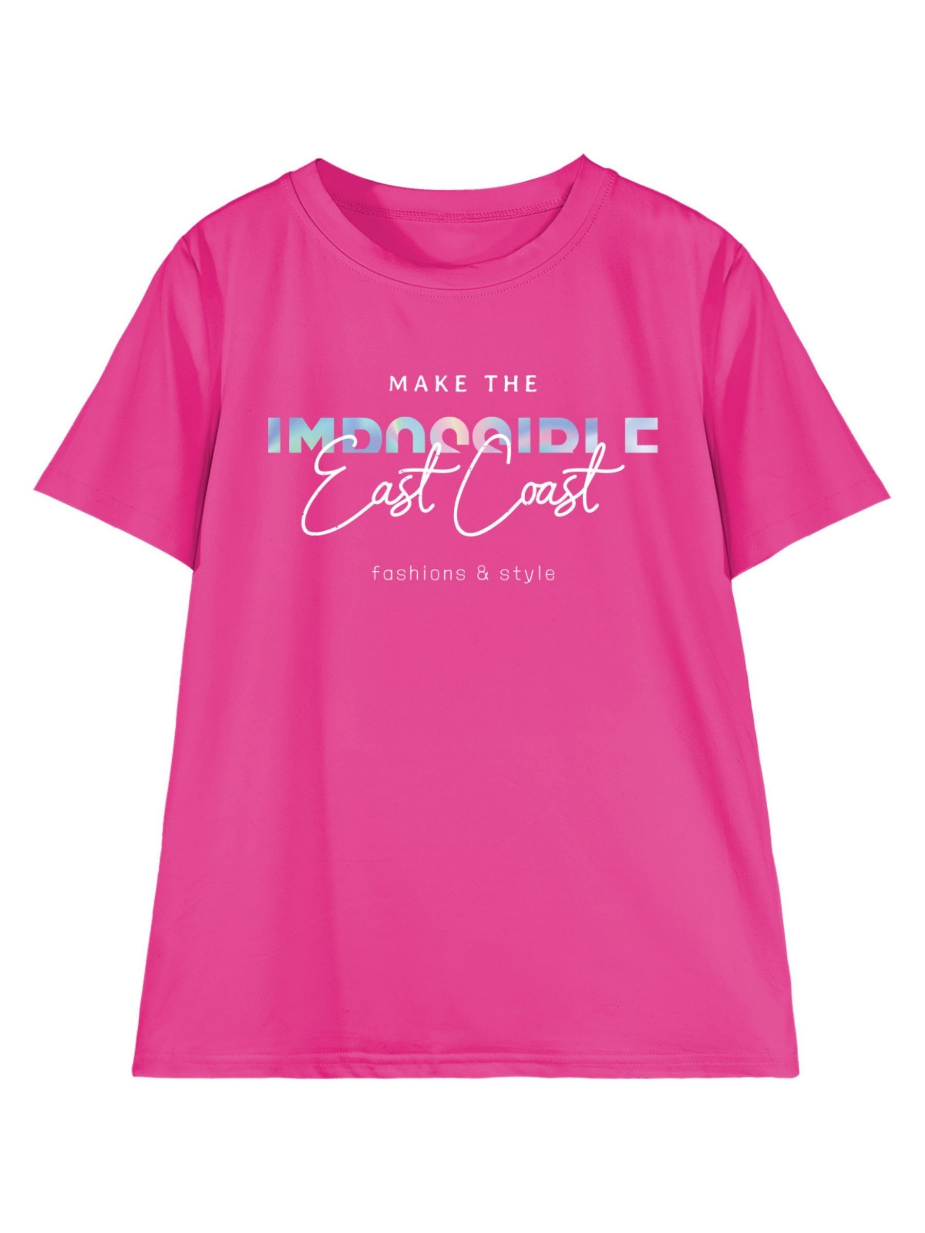 Letter Print T shirt Casual Crew Neck Short Sleeve Top - Temu Canada