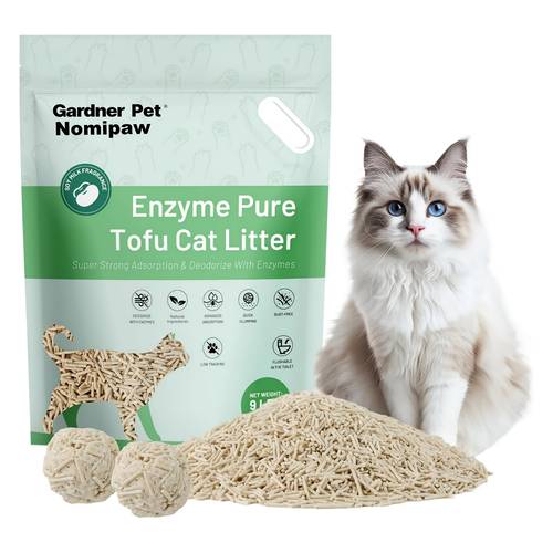 nomipaw enzyme clumping flushable ultra absorbent and fast drying plant based natural in water really dust free less scattering 9lb per bag 1 pack 2 packs