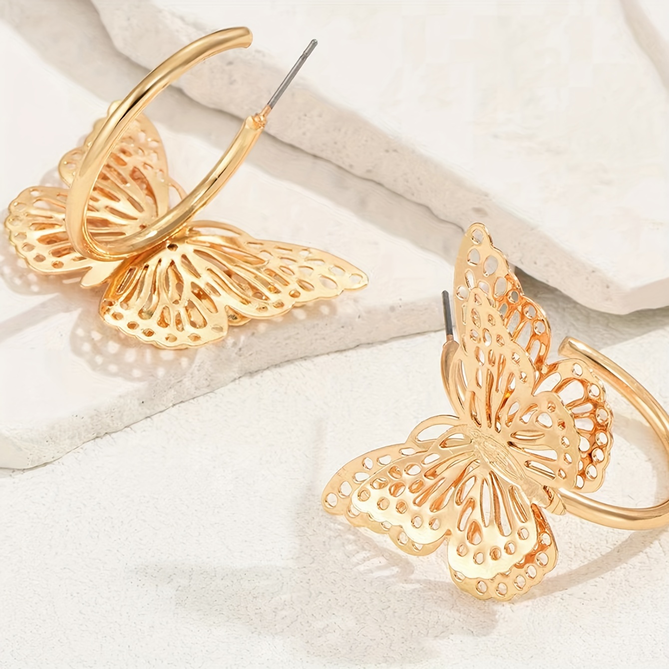 3D Butterfly Earrings for Women Spring Season Accessory