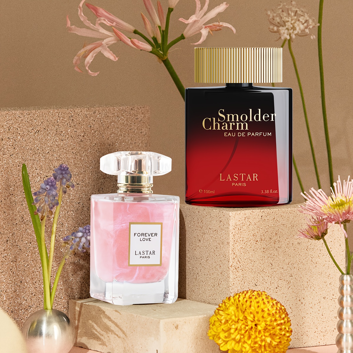 2 Bottles Of Charm: A Women's Eau De Toilette 2 Distinct With Floral And Scents, Featuring Notes Of Rose, Amber, And Jasmine. Soft Yet Layered, Warm And Spicy