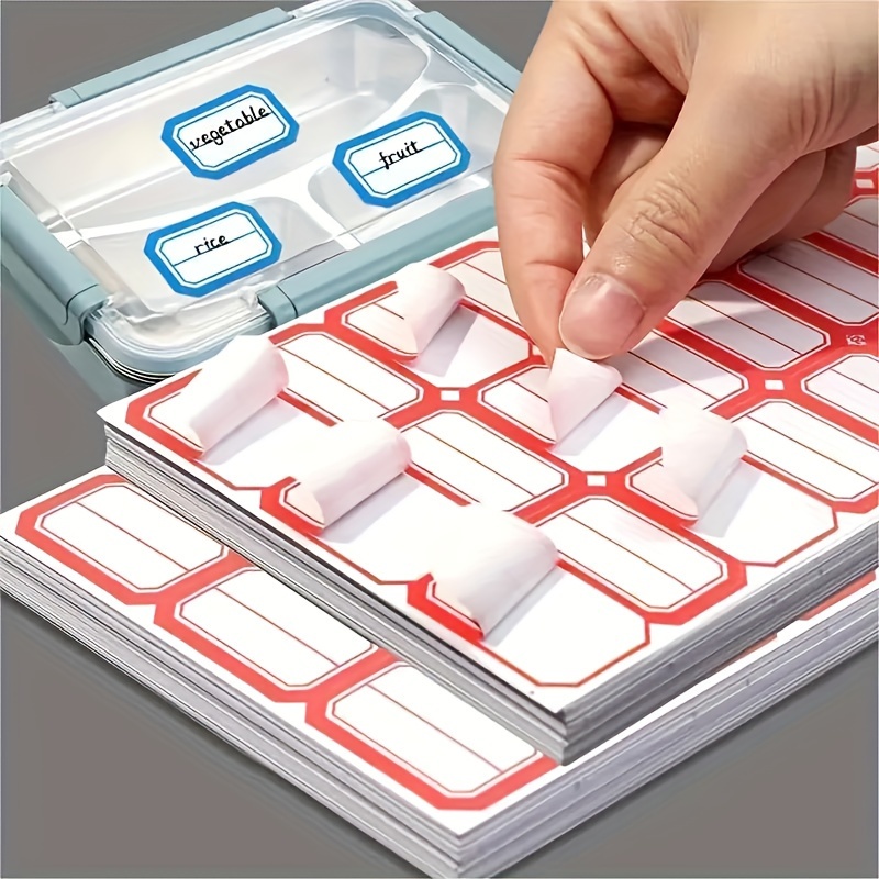 

2000pcs Easy-peel Self-adhesive Labels, Self-adhesive Handwritten Classification Tags For Price, Food Date, -perfect For Organizing Kitchen, Retail & Personal Items