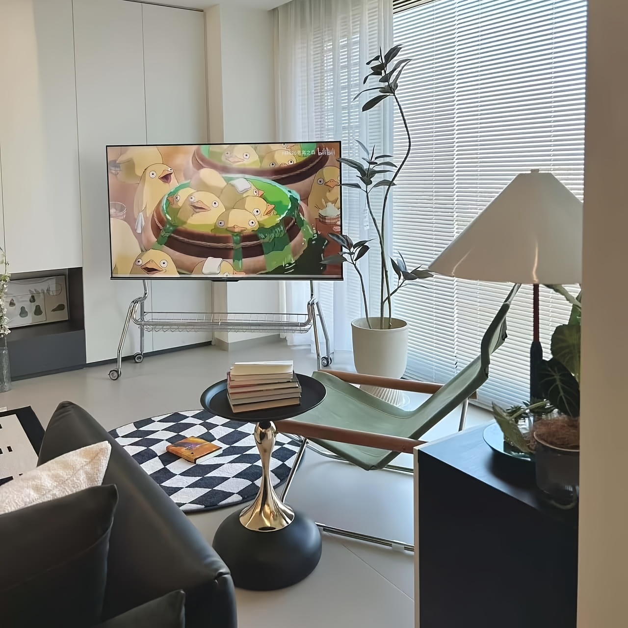 A Stylish Round Side Table with a Slim Waist Design, Minimalist Metal Side Table, Modern Round End Table for Living Room & Bedroom, Sleek Pedestal Tray Table for Coffee & Decor, Style 21 A Stylish Round Side Table with a Slim Waist Design, Minimalist Metal Side Table, Modern Round End Table for Living Room & Bedroom, Sleek Pedestal Tray Table for Coffee & Decor, Style