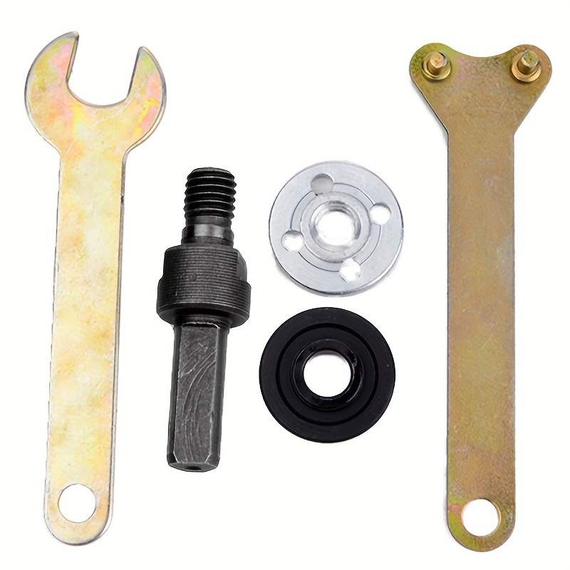 5pcs Set Electric Drill Adapter,electric Drill Conversion Head Connector,electric Drill Connecting Rod Kit,electric Drill Head Pressure Plate,10mm Shank Adapter Tool, Electric Drill Accessories
