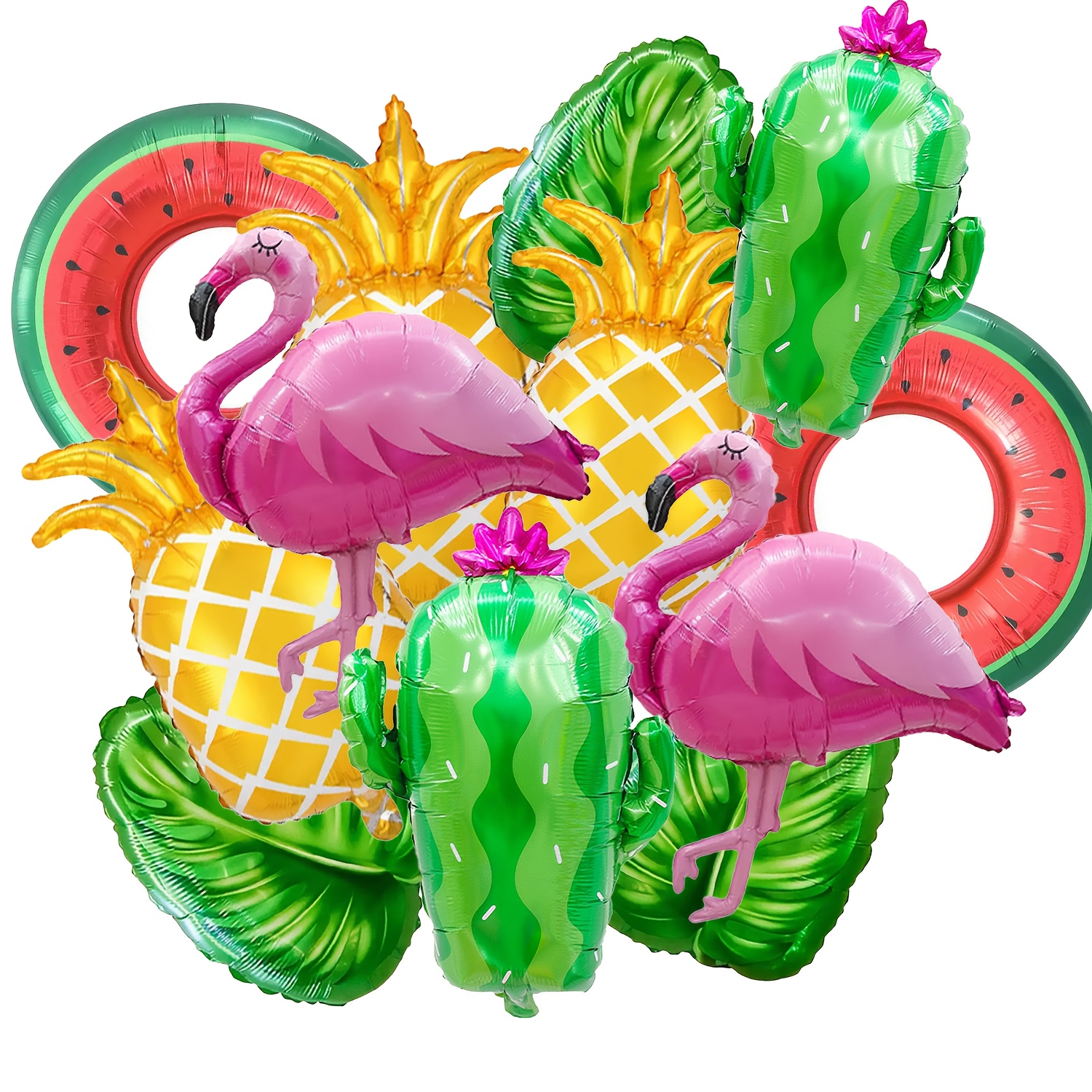 Set 30 Accessori Photo Booth Tema Hawaii - Per Feste In Spiaggia E 1070331