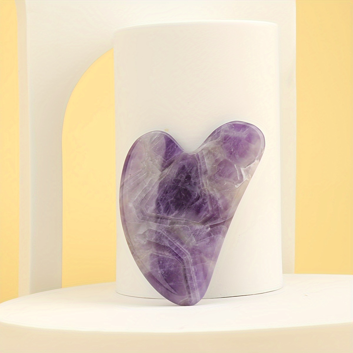 1pc Amethyst Gua Sha Reusable Guasha Facial Massage Tool Beauty Skin Care Tool For Face And Massage Tool Manual Massage Stick For Body Face Neck And Eye Skin Care Gift For Woman